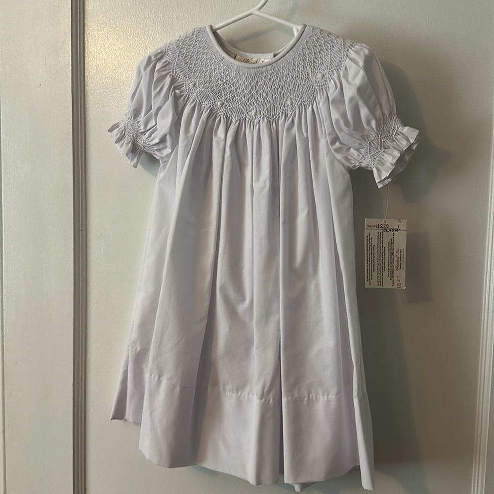 Rosalina Smocked White Dress NWT 24 months